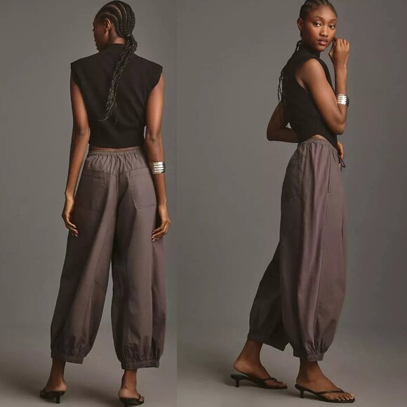 Anthropologie Pants - The Mossa Parachute Pants By Anthropologie   grey color new nwt size L